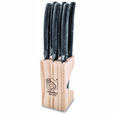 Steakmesser Laguiole Style De Vie Premium Line Black Stonewash